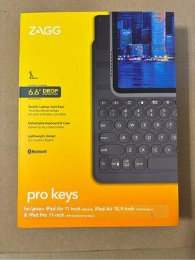 ZAGG Pro Keys Detachable Keyboard & Case for iPad - Black